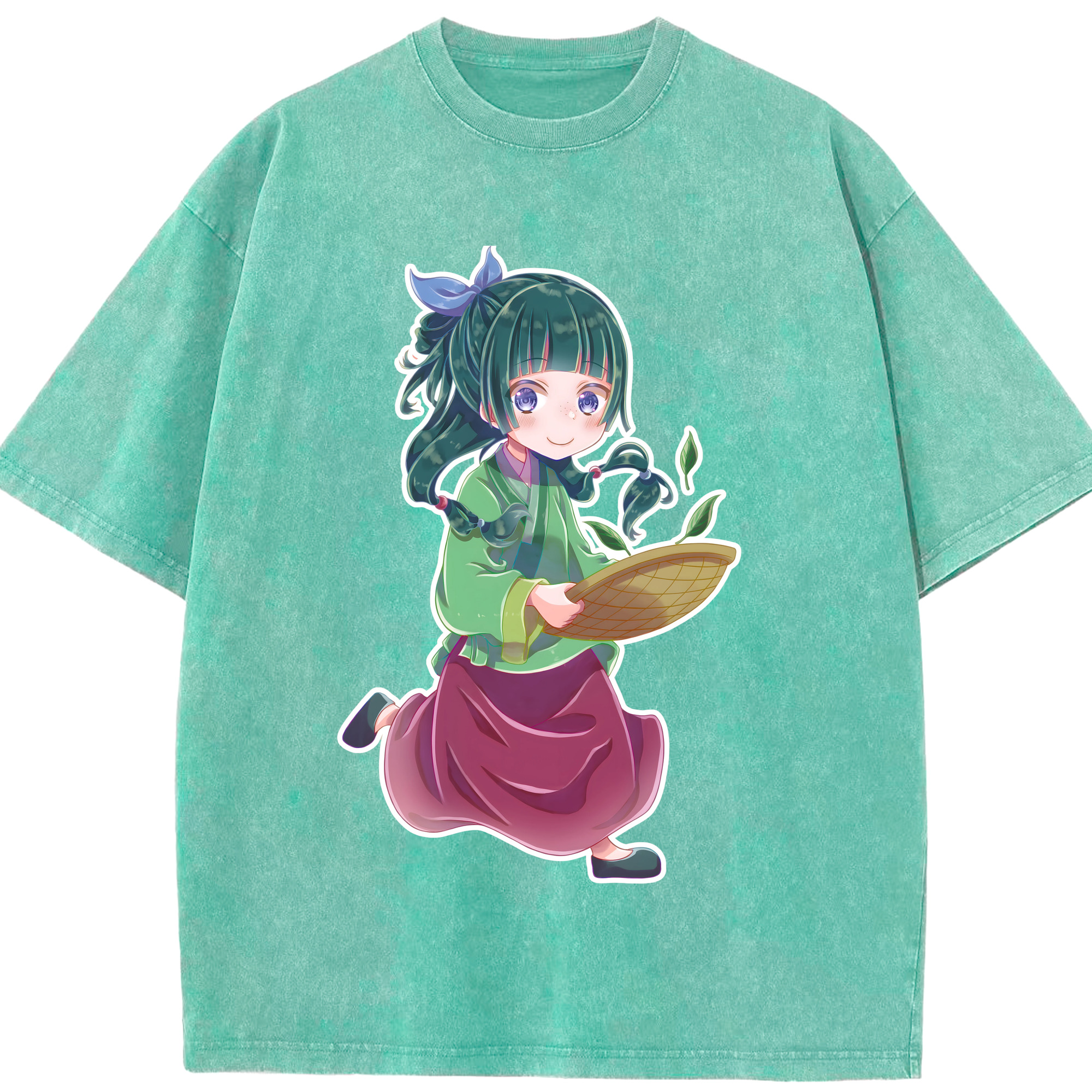 （画像用） 薬屋のひとりごと The Apothecary Diaries 綿100% ヴィンテージ風 半袖Tシャツ（フロントプリント）